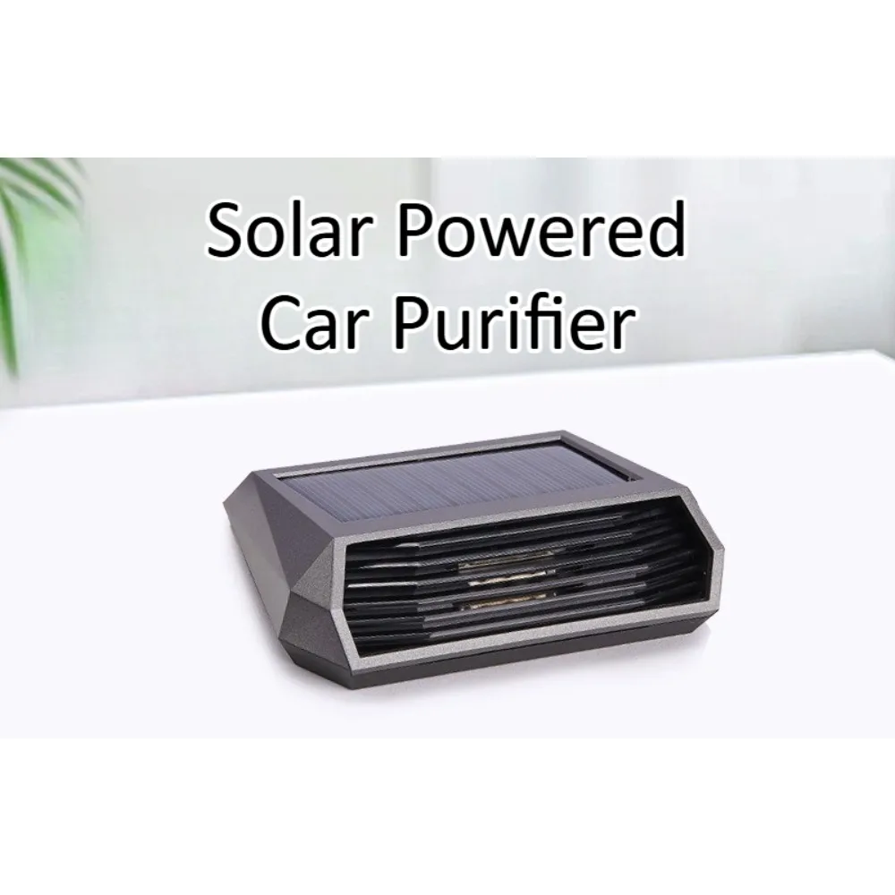 

For Universal Car Solar Air Purifier Night Glow License Plate Frame Deodorizer Car Air Freshener Quiet Upgrade Accessory ProMaxX