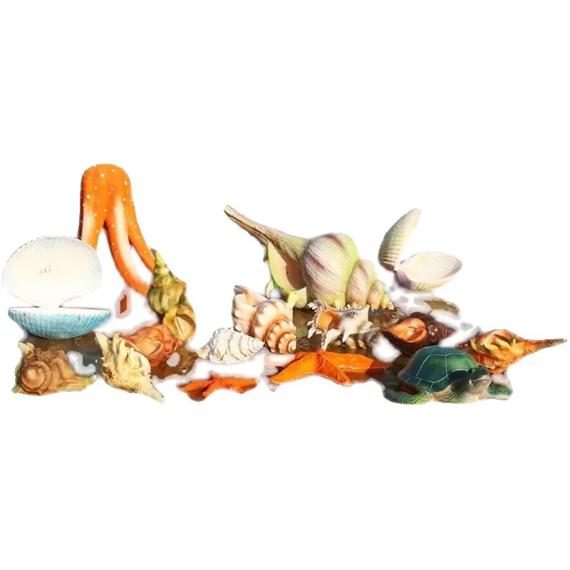 

Outdoor Cartoon Ocean Series Fiberglass Sculpture Simulation Seagrass Octopus