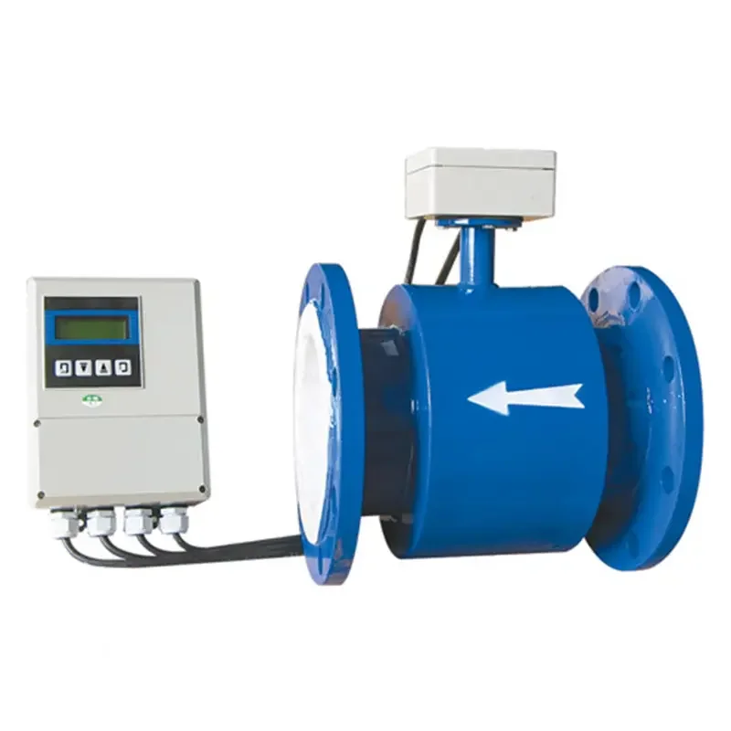 China Slurry Sea Salt Remote Electromagnetic Flowmeter With 4-20ma Atech magnetic flowmeter