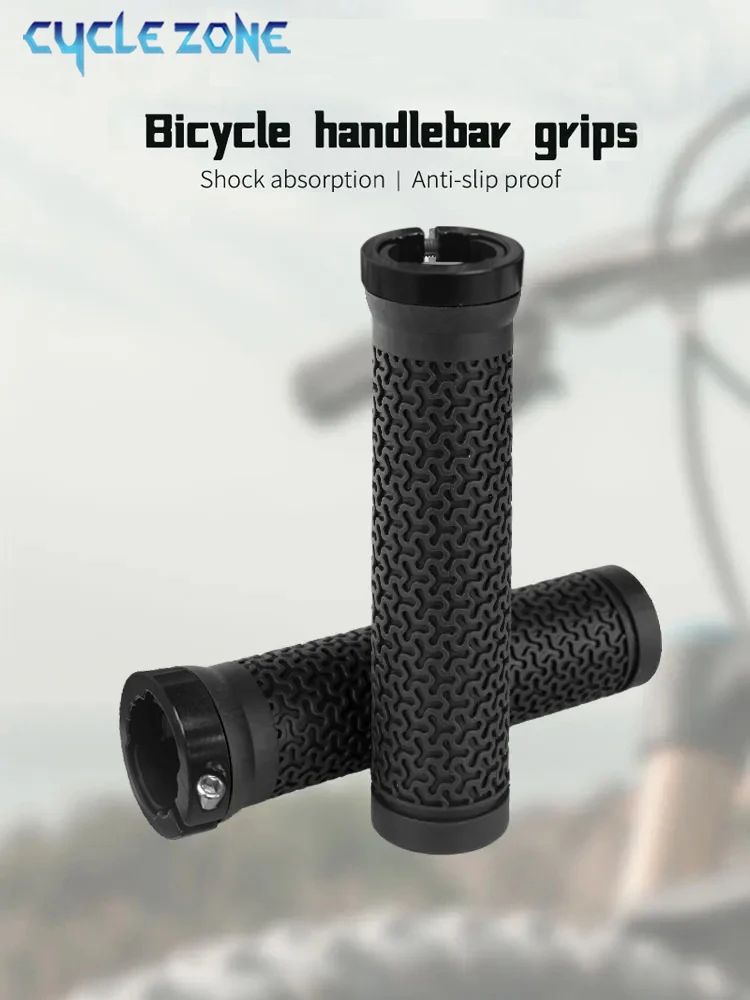 AliExpress NONE Non-Slip Rubber Bicycle Handlebar Grips Lock Single-sided Locking Soft Plug Grips for MTB Mountain Bike Cycling Accessories