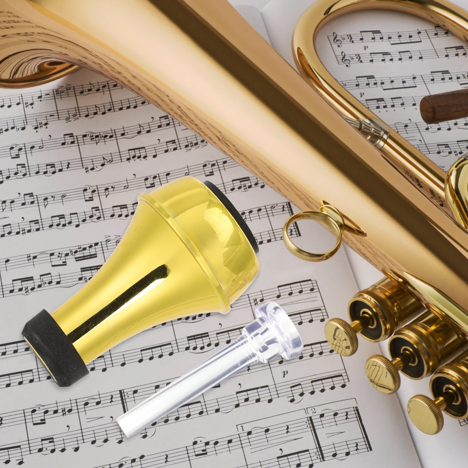 

1 Set Abs Trumpet Mute Replacement Lightweight Durable Practice Straight Mute For Trumpet Accessories Parts Musical Instrument