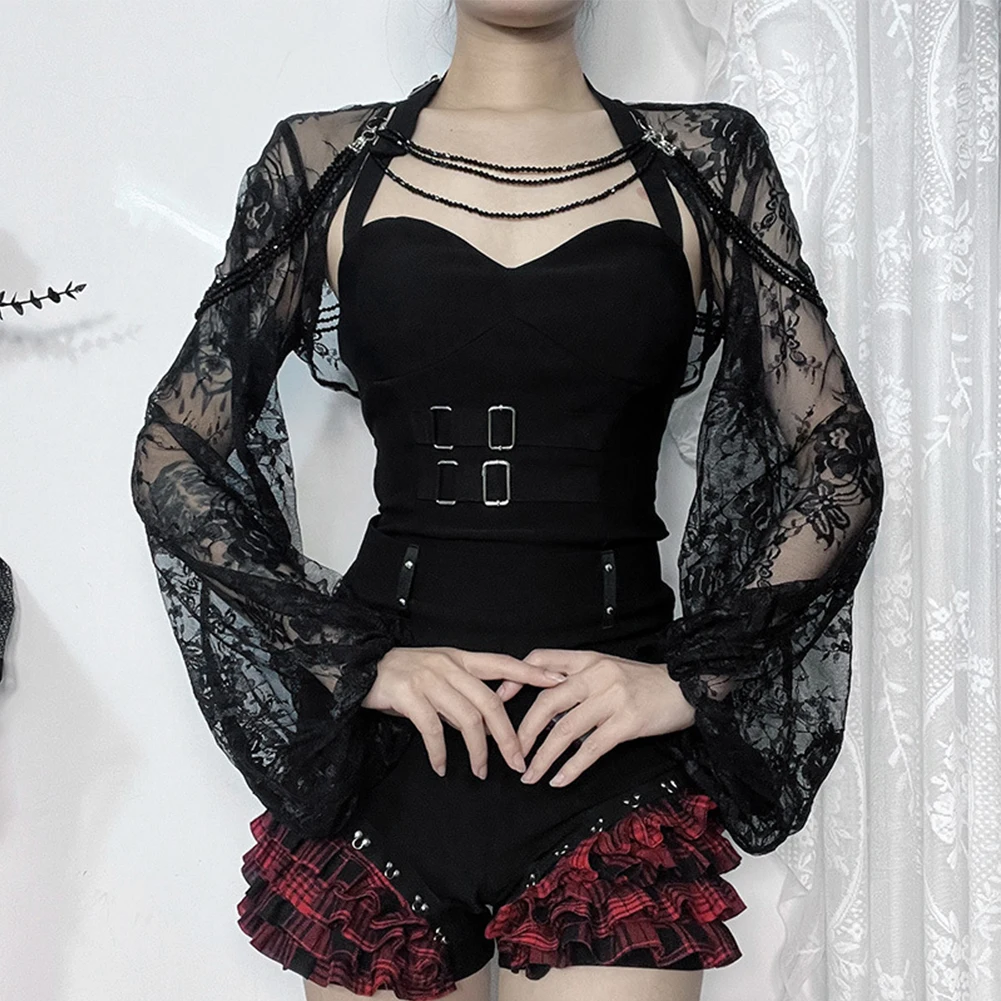 Womens New Hot Girl See-through Cover-up Casual Temperament Sexy Lace Shawl