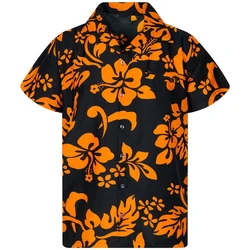Men's shirt lapel summer short-sleeved Hawaiian personalized pattern 3D printing daily casual work vacation comfortable design