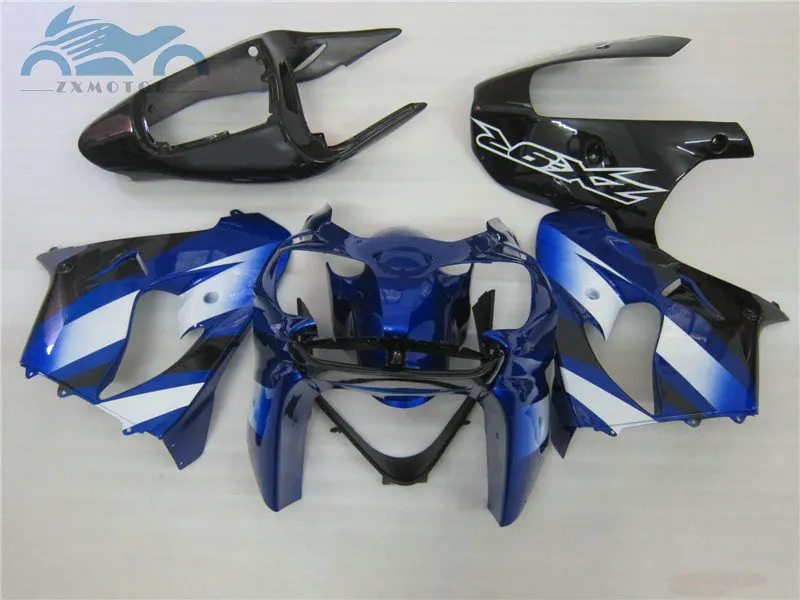 Motorcycle fairing kits for Kawasaki Ninja ZX9R Fairings kit 2002 2003 ZX 9R 02 03 blue black ABS plastic road racing bodykits