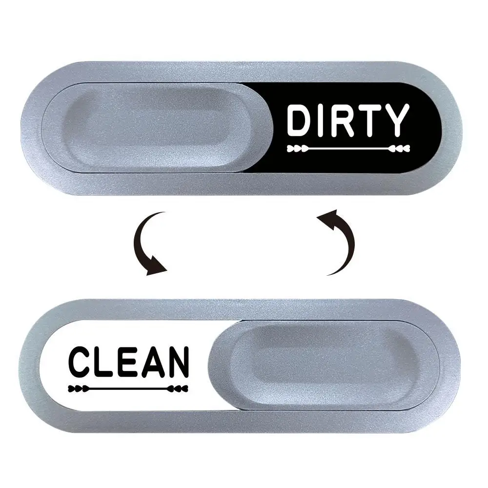 Magnetic Dishwasher Status Indicator Sign Sliding Clean Dirty Label Kitchen Gadget Durable ABS Material Home Essential Accessory