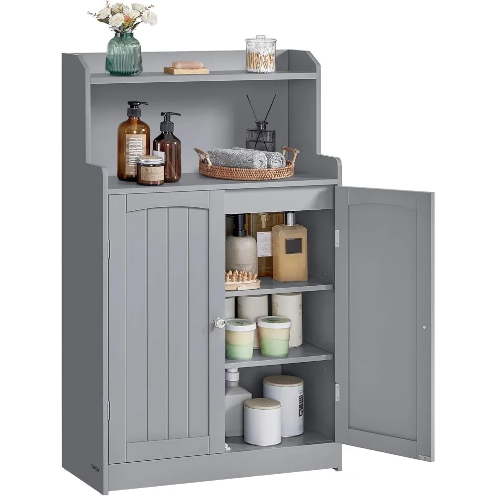 

Bathroom Storage Cabinet, Bathroom Floor Cabinet with 2 Doors, 2 Adjustable Shelves, Freestanding, for Bathroom Room