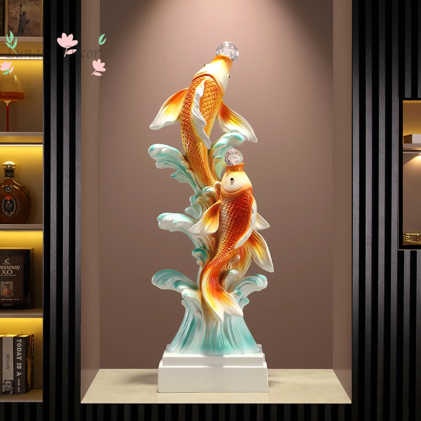 Lucky senior sense study living room wine cabinet Pisces ornament high-end housewarming gift