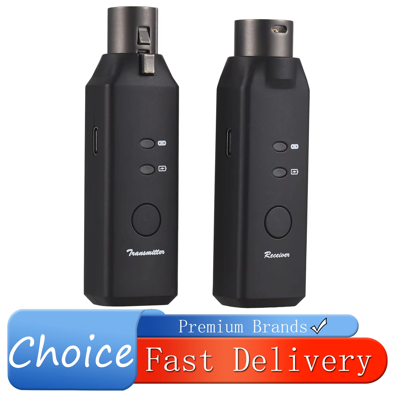 

Беспроводные системы M-VAVE: микрофонный передатчик и приемник, 6 каналов, адаптер XLR для микрофона, беспроводные аксессуары для динамических гитарных микрофонов