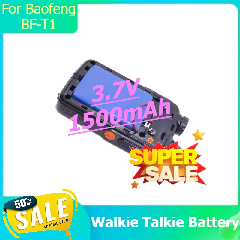 

Battery For Baofeng BF-T1 Walkie Talkie Battery 3.7V 1500mAh
