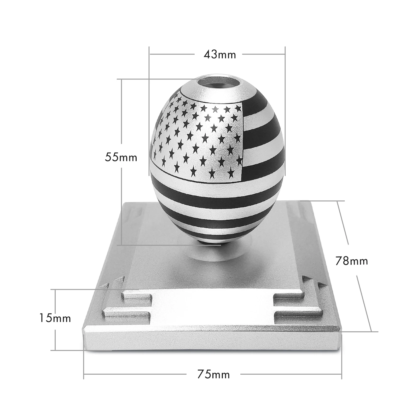 High-quality With American Flag Pattern Magnetic Levitation Pencil Holder CNC Tumbling Design Non-Tipping Pencil Holder Gifts image 5