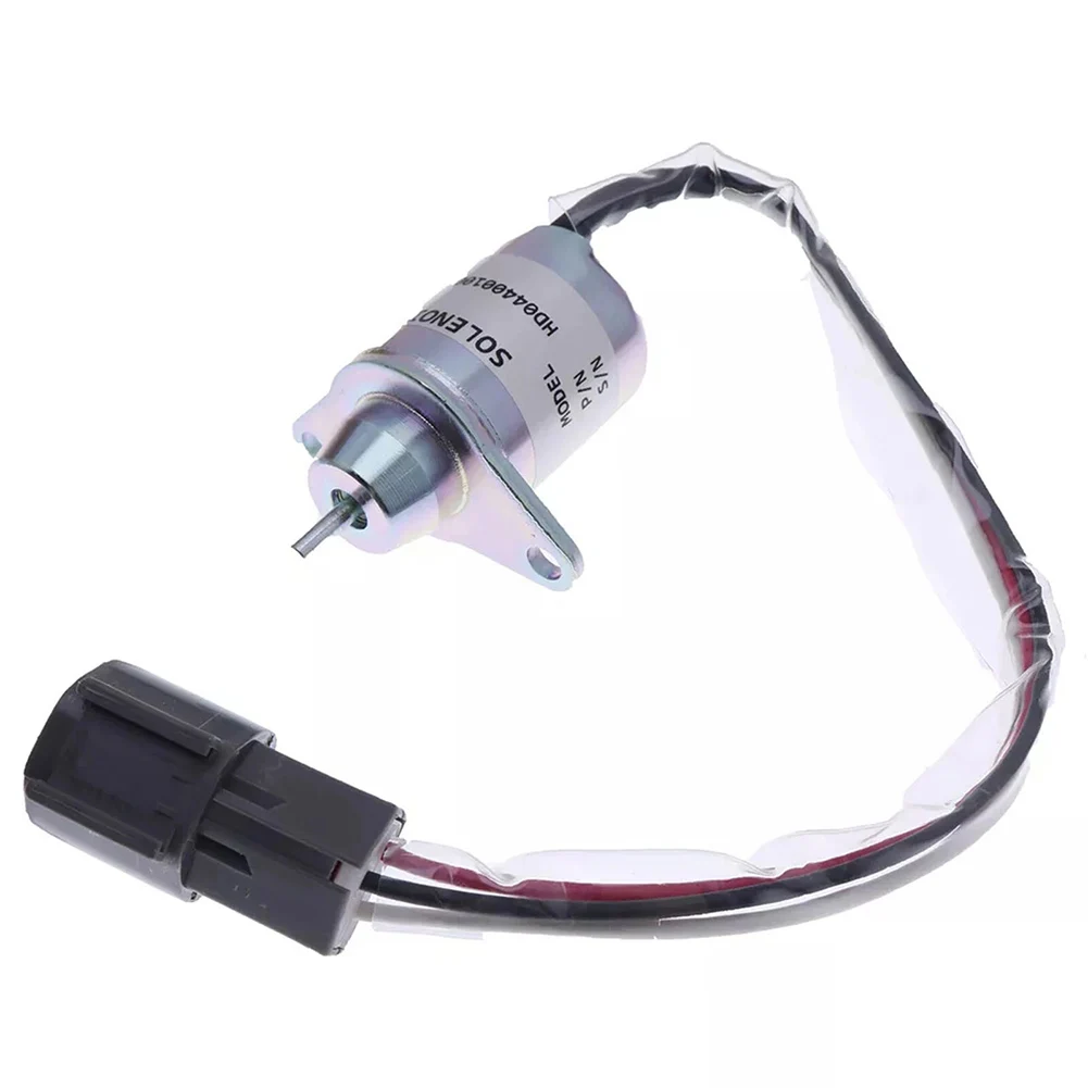 Fuel Shut Off Solenoid Valve 129612-77940 For Yanmar 3TNV88-BPTB2 4TNV98 Engine Stop Coil For TB235 DH80 For Excavator Parts