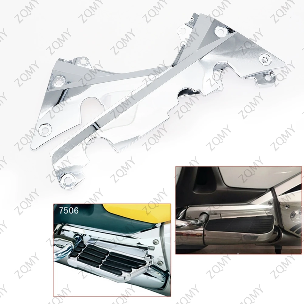 

2PCS GL1800 2001-2011 Motorbike Fairing Lower Rear Frame Covers Chrome Decorative Trims For Honda Goldwing GL 1800 01-11