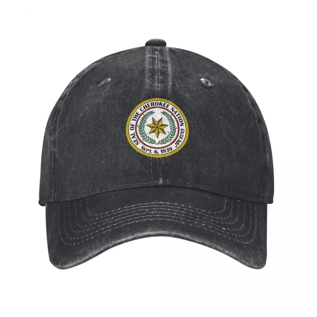 Seal of the Cherokee Nation Baseball Cap Snapback Cap hiking hat derby hat Hats Man Women's