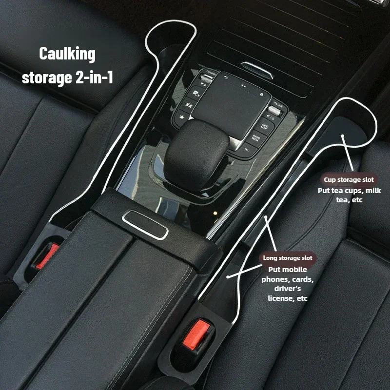 

1 Pair Car Seat Gap Plug Strip Side Seam Car Seat Gap Filler Organizer Storage Box Filler Leak Proof Seat Gap Storage Organizer