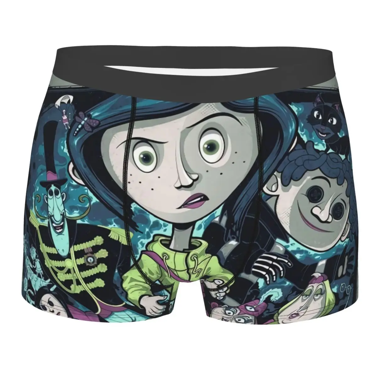 

Custom Halloween Horror Film Coraline Underwear Men Breathable Boxer Briefs Shorts Panties Soft Underpants For Male