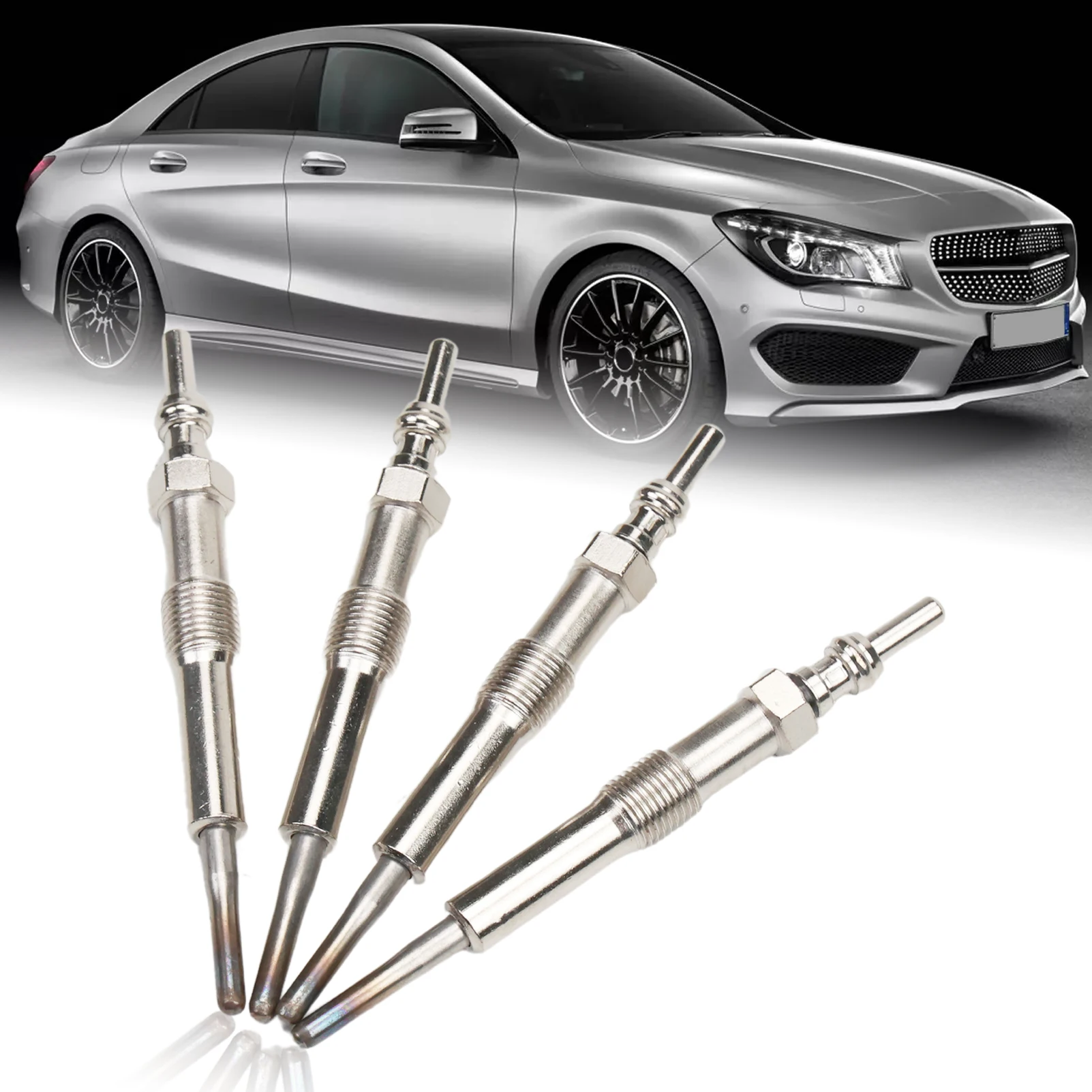 4 Pcs Glow plugs For Da-cia Ni-san Mer-cedes Re-nult for 1.5 DCI, For Dokker Duster Clio 3 Twingo 2 Laguna 3 Meg 3 0100266032