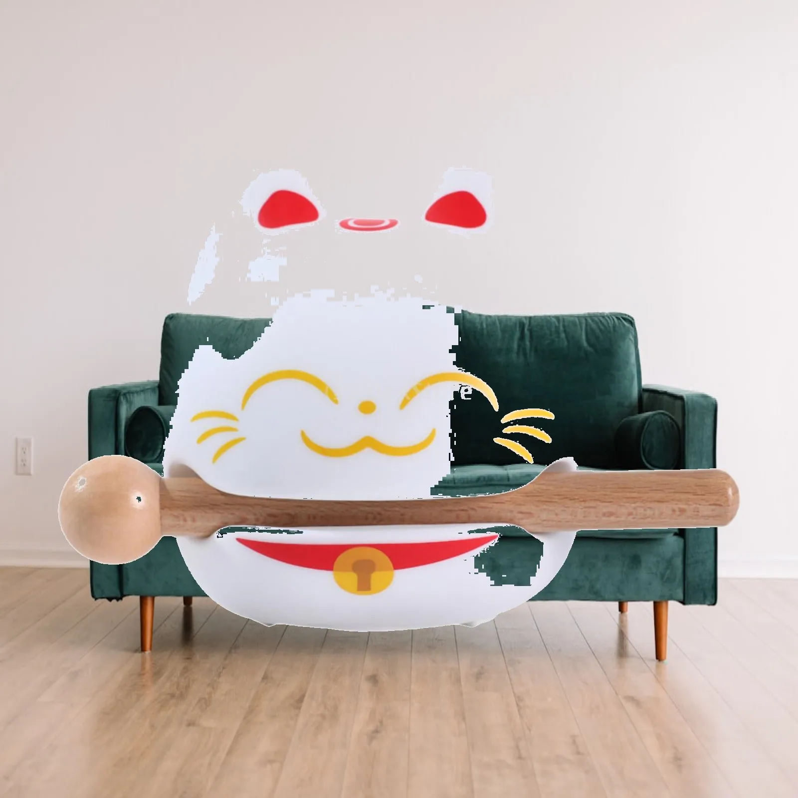 Lucky Cat Table Lamp with Speaker Decoration Music Speaker Decorative Creative Nursery Lamp for Tabletop Girls Women Living Room