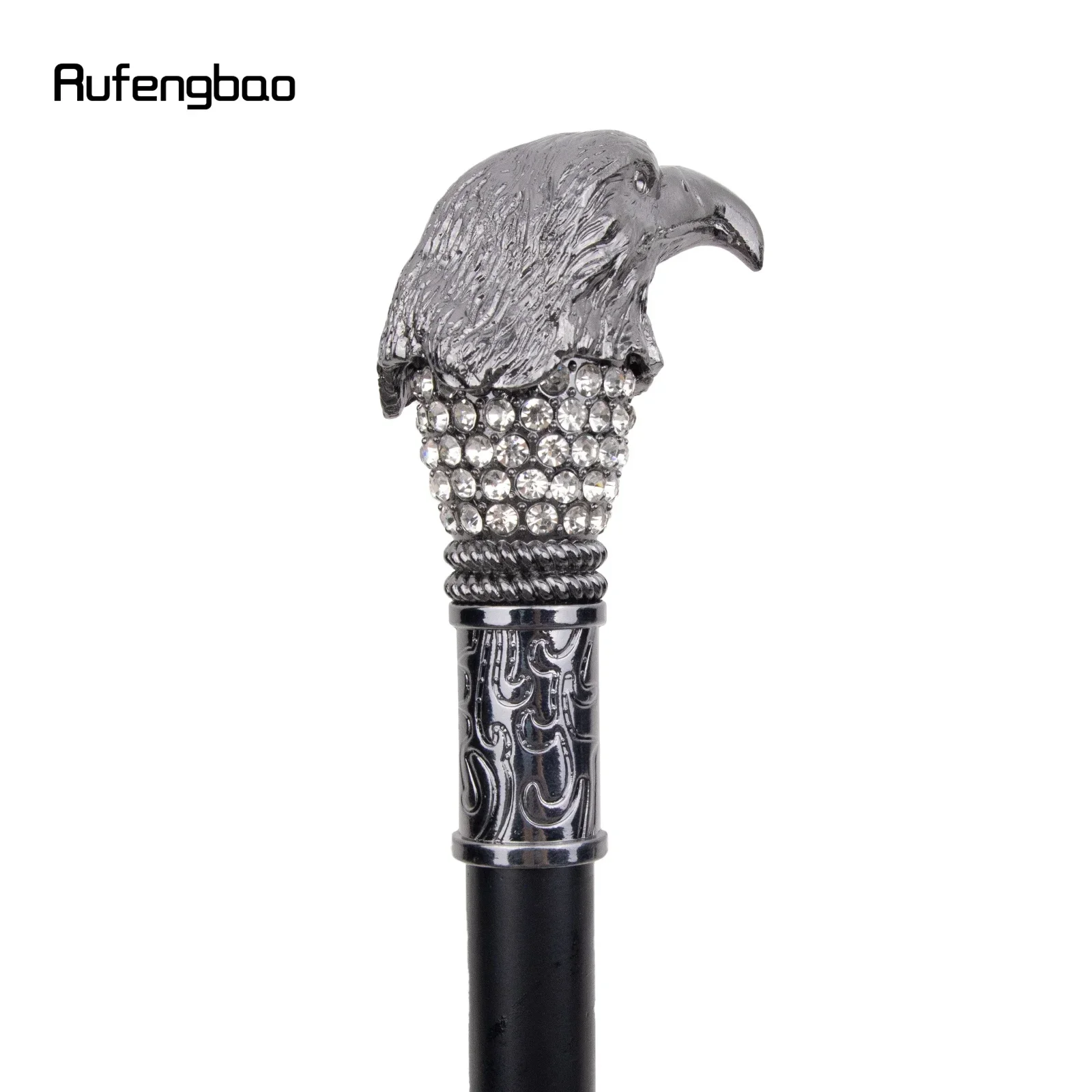 الفضة النسر رئيس موضة عصا للمشي عصا الزخرفية تأثيري خمر أداء الحفلات مرحلة قصب 91 سنتيمتر