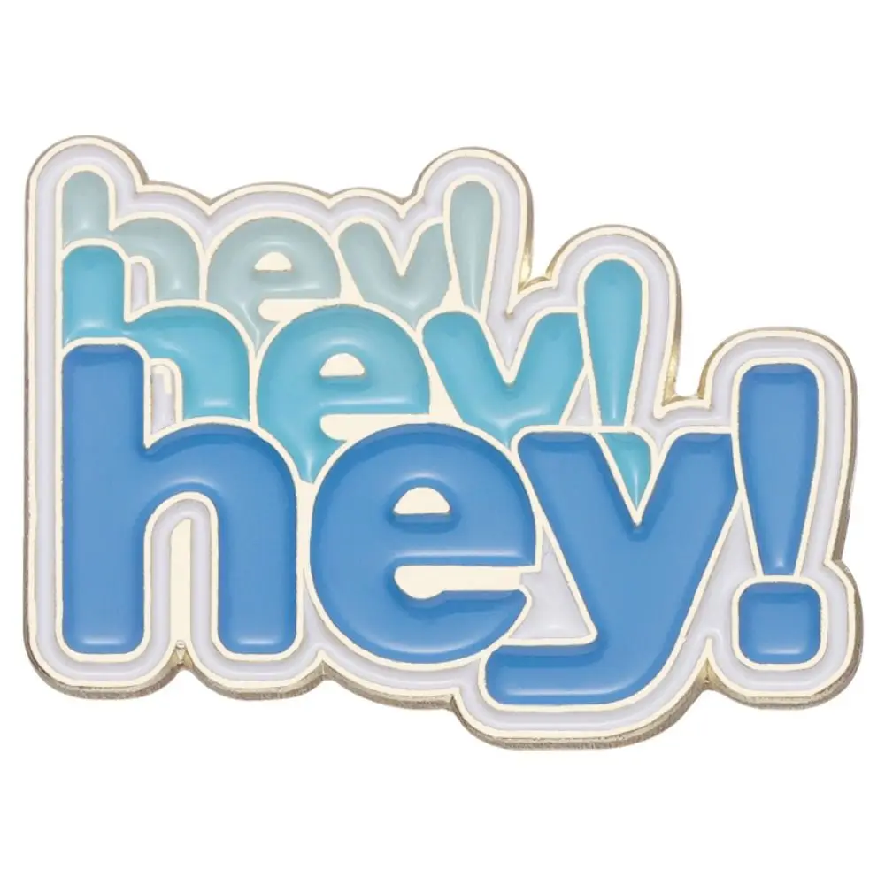 Cartoon Alloy English Alphabet Enamel Brooch Animal Lacquered Punk Pins Text Letters Metal Badge Daily