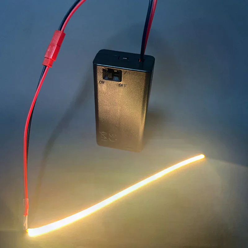 Creative DC3V LED COB Filament Flexible Lamp 3000K 6000K 110mm 190mm 300mm Bulb Parts LED Diode Decor With AA Batteries Box