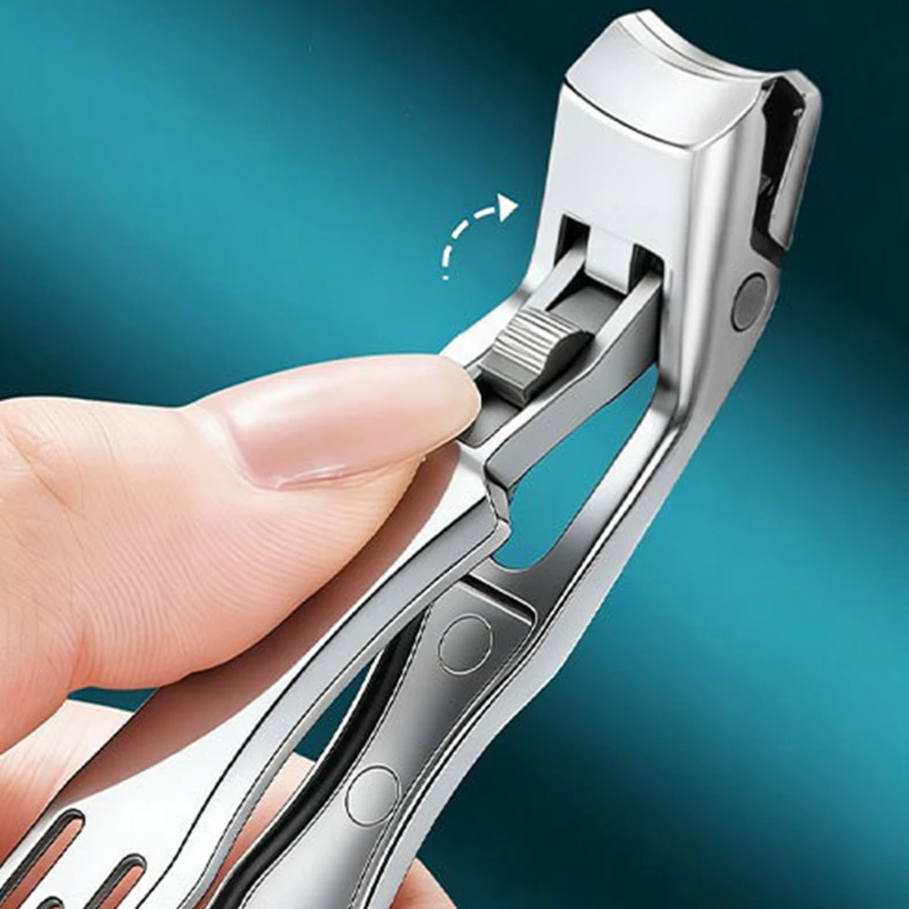 1Pcs Angled Head Nail Clippers for Seniors - Ergonomic Toenail Clipper for Thick Nails, Premium Steel Nail Cutter Trimmer