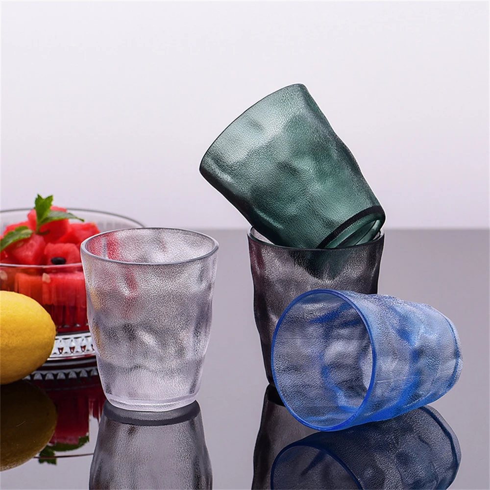 Coffee Tea Water Cup Water Cup Tools Restaurant Drinks Juice Glasses Sense Of Design Transparent Cup Acrylic Drop-proof Cups