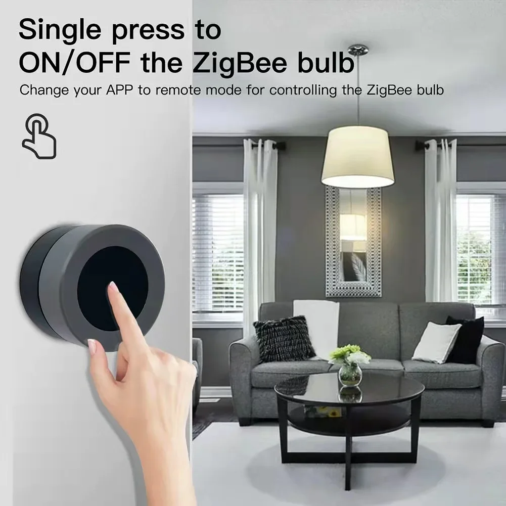 ZigBee Smart manopola Switch Wireless Scene Button Press ruota Controller di automazione con Tuya Smart Life tramite Gateway Smart Home