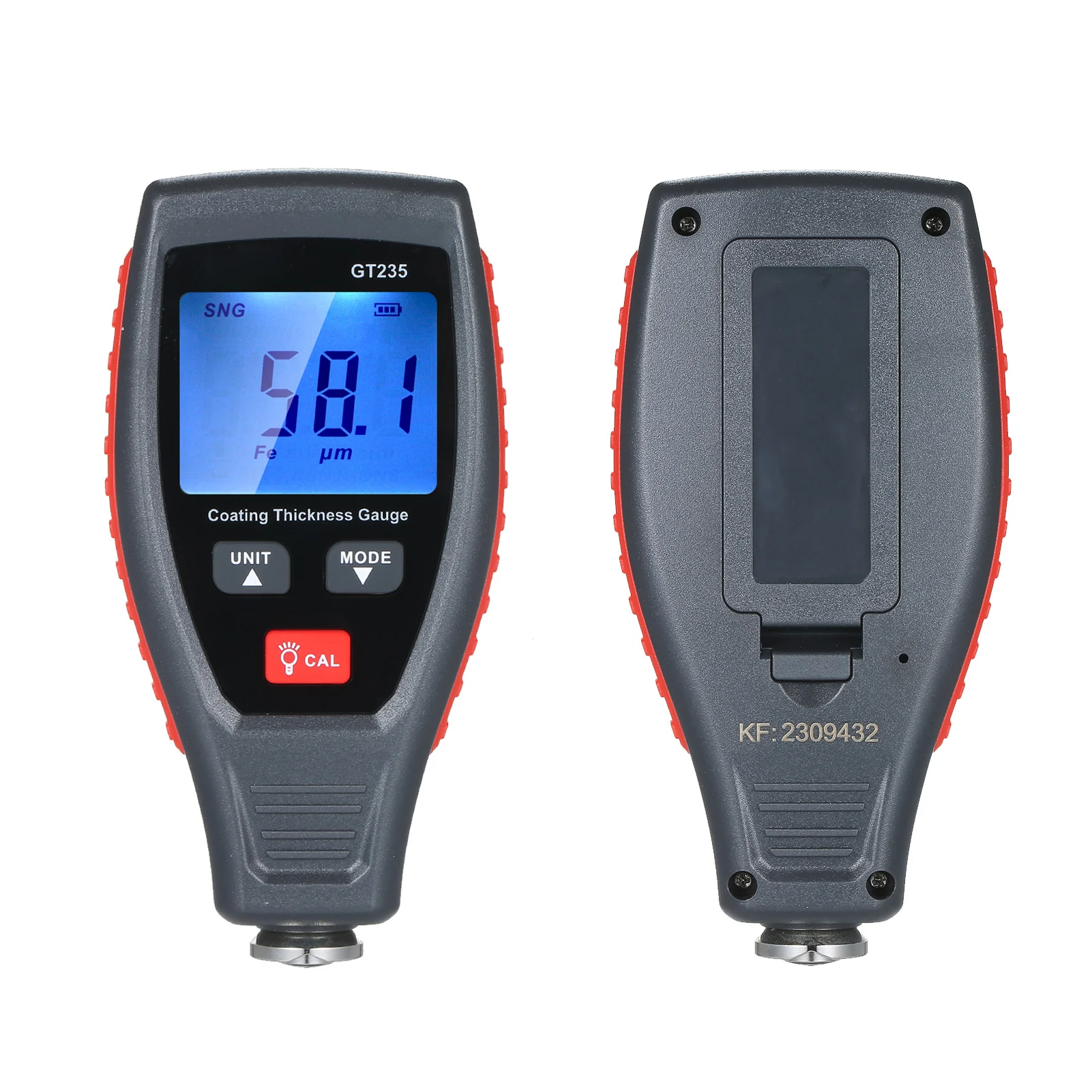 GT235 Portable Film Thickness Gauge with Backlit Display for Low-Light Workshop or Field Measurement Conditions