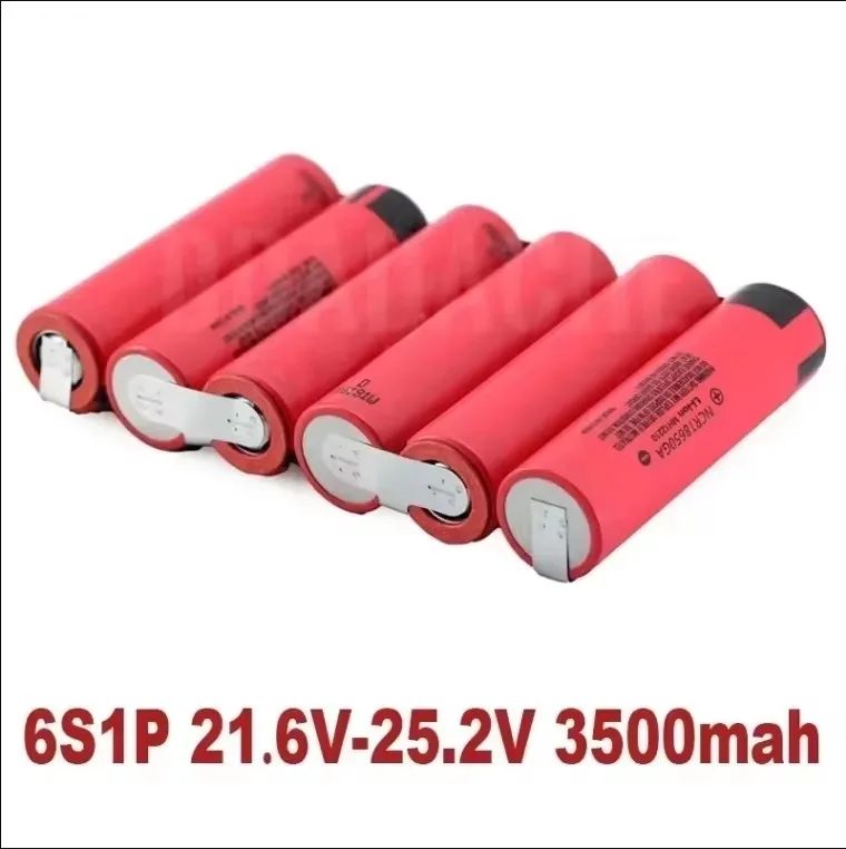 new 18650GA 3500mAh 7000mAh 3S 4S 5S 6S 8S 7.4V 12.6V 14.8V 18V 25.2V 29.6V for Screwdriver Battery Welding 18650 Battery Pack