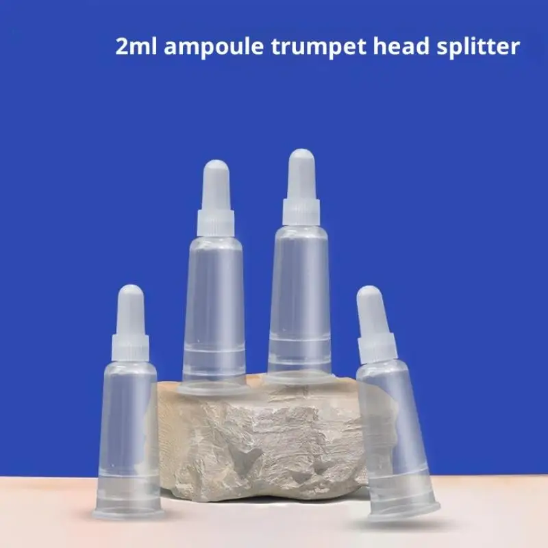 

6Pcs Clear Ampoule Opener Dispensing Tips - Lab-Safe Replacement Caps for Medical Refrigeration Use