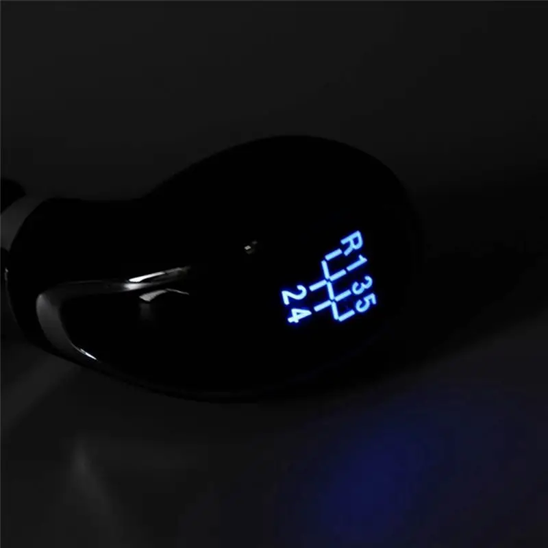 T17C Λ 5 Speed Gear Shift Knob Leather Shifter Lever Handle Stick With LED Backlight For Buick Excelle GT/XT OPEL ASTRA 09-14