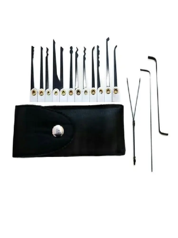 Locksmith Lock Pick Set Stainless Steel Double Row Tension Removal Hooks Lock Picks Tools Lockpick