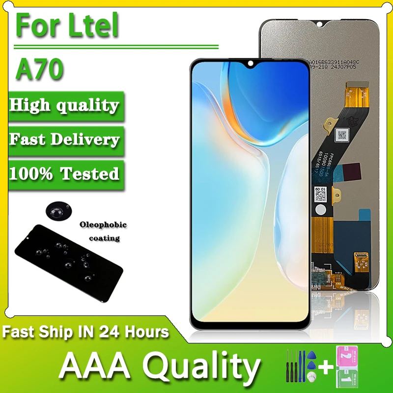 6.6“High Quality For itel A70 LCD A665L Display Touch Screen Digitizer Panel Assembly For Ltel A70 Display  Replacement