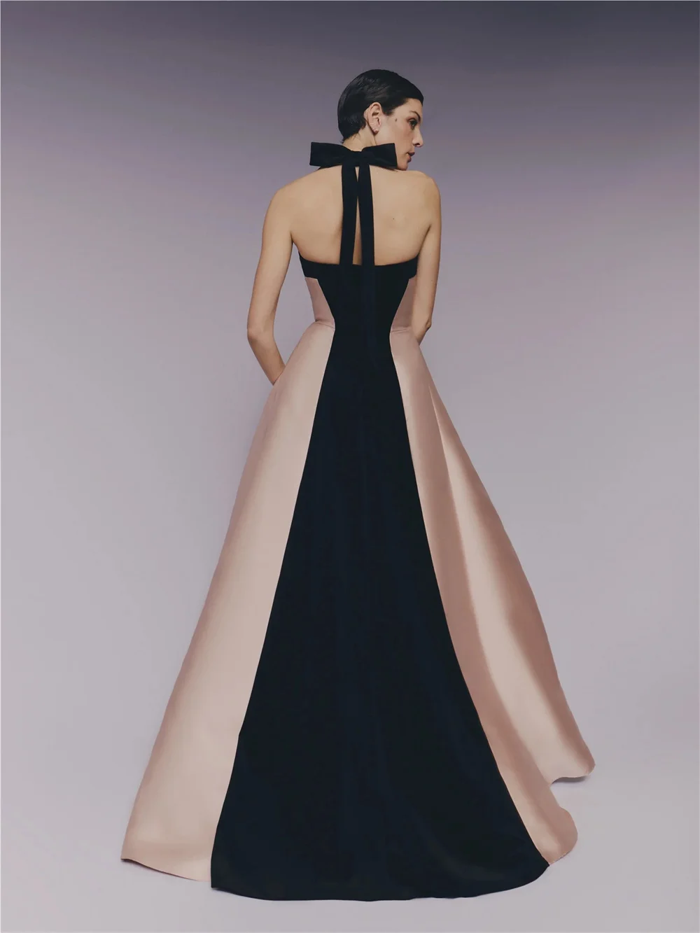 Evening Dresses Women Elegant Prom Dresses Halter Neck Sleeveless Ruffle Straight Formal Gowns Party Cocktail Gowns  For Gala