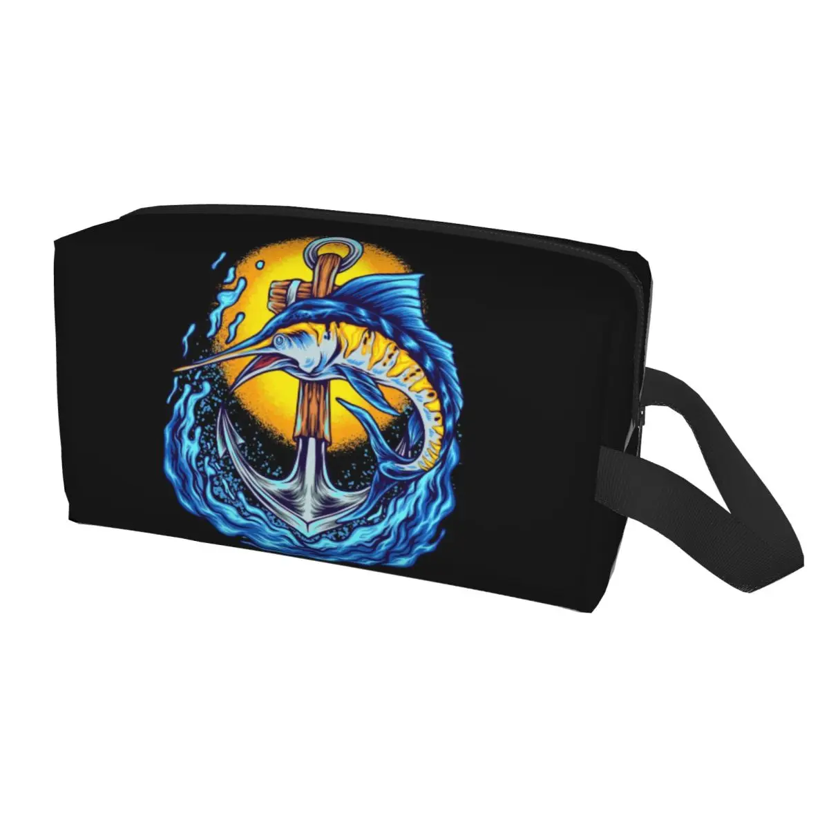 

Custom Dive Diver Scuba Diving Anchor Cosmetic Bag Women Kawaii Large Capacity Makeup Case Beauty Storage Toiletry Bags