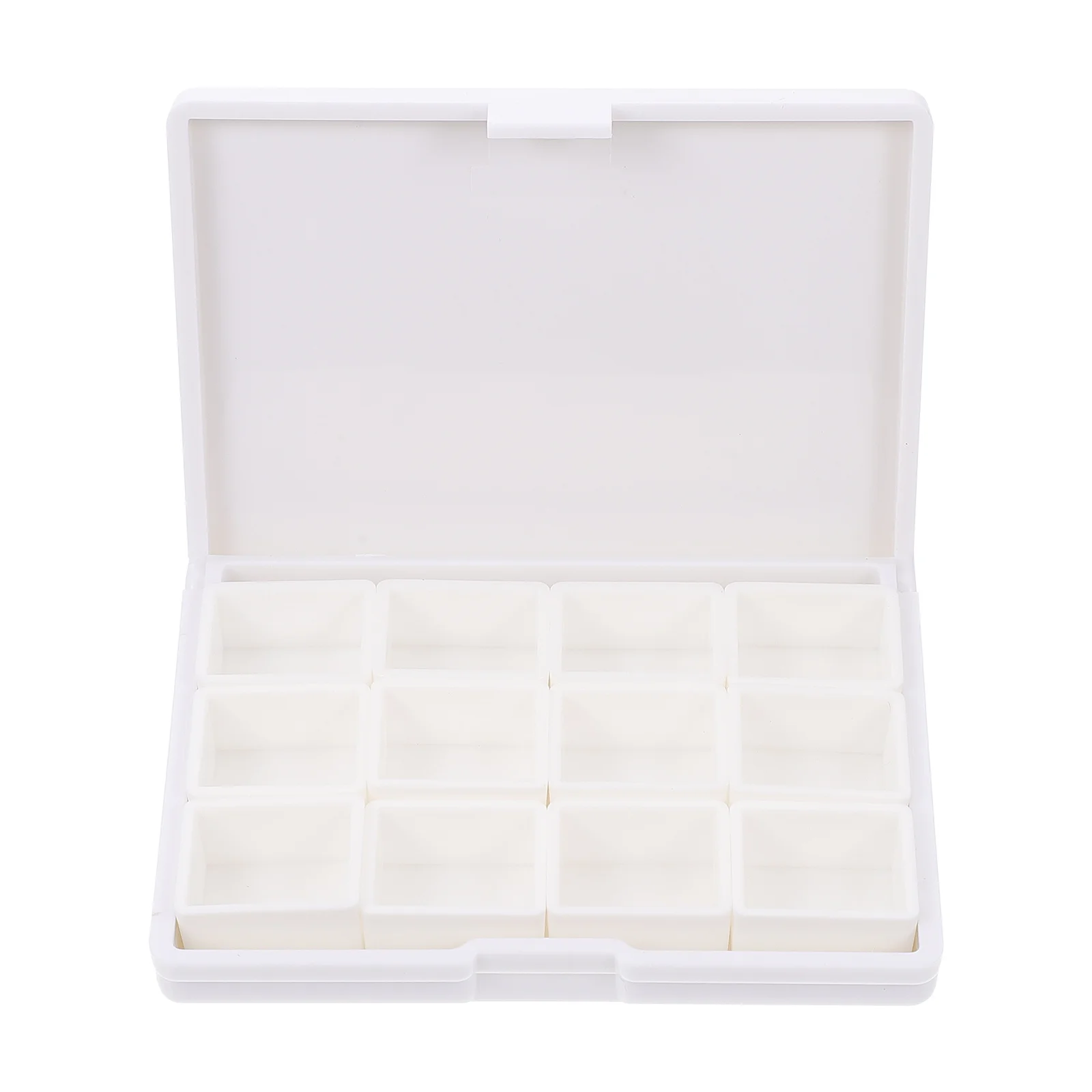 

1Set Watercolor Pigment Packaging Box Plastic Durable Mini Compartments Storage Case Practical Painting Tool for Artists