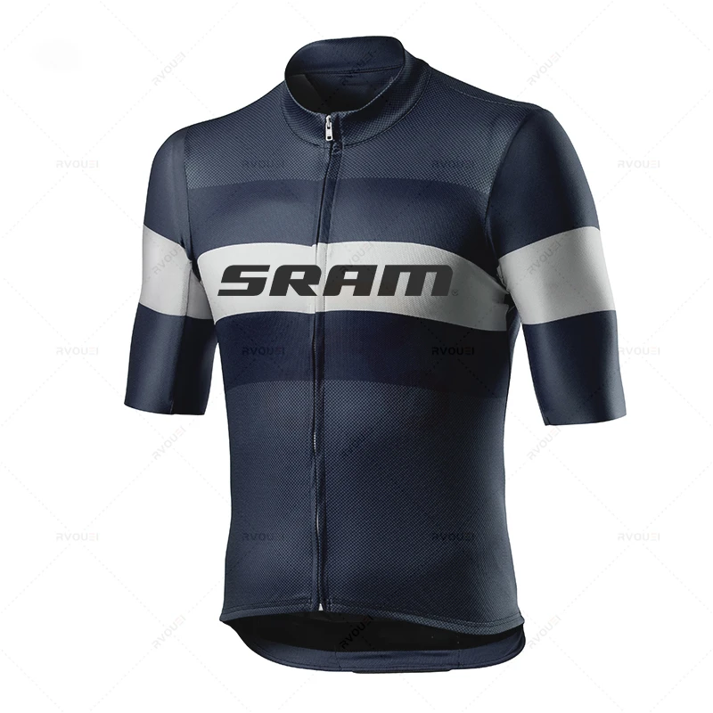 Sram-Anti-UV Cycling Jersey Set for Men, Breathable, Racing, Sport, MTB, Bicycle, Bike Clothing, Suit, Summer