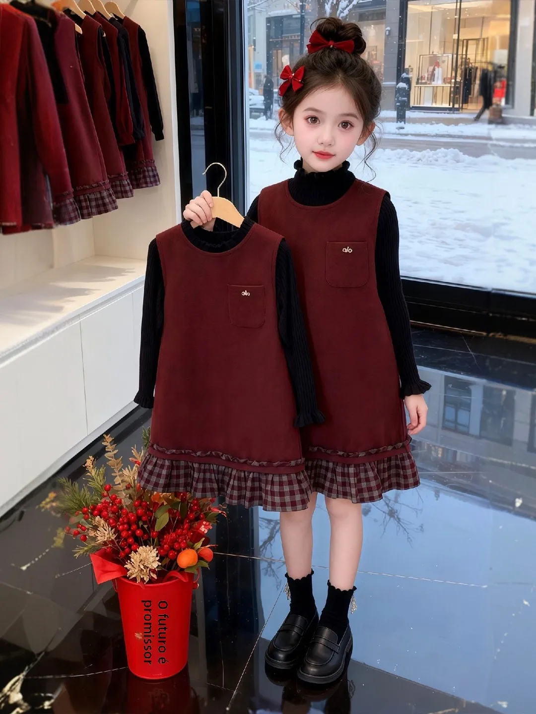 set-gilet-foderato-in-pile-per-ragazze-caldo-e-alla-moda-con-gonna-a-pieghe-maniche-lunghe-e-collo-rotondo-vestibilita-perfetta-per-l'inverno