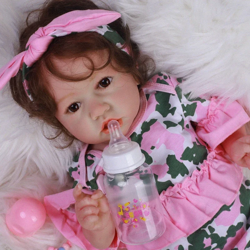 58CM Reborn Doll Cotton Baby Doll High Quality Hand Made Collectible Art Doll