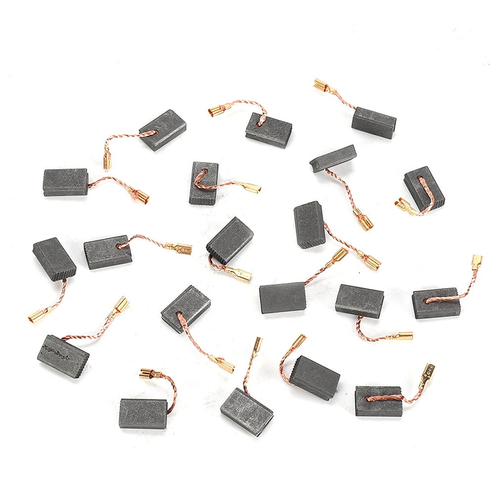Imagem -04 - Escovas de Carbono para Motores Elétricos Rebarbadora Motor Elétrico Escova Acessórios de Peças 5*10*15 mm Bosch 125 14150 20 Pcs