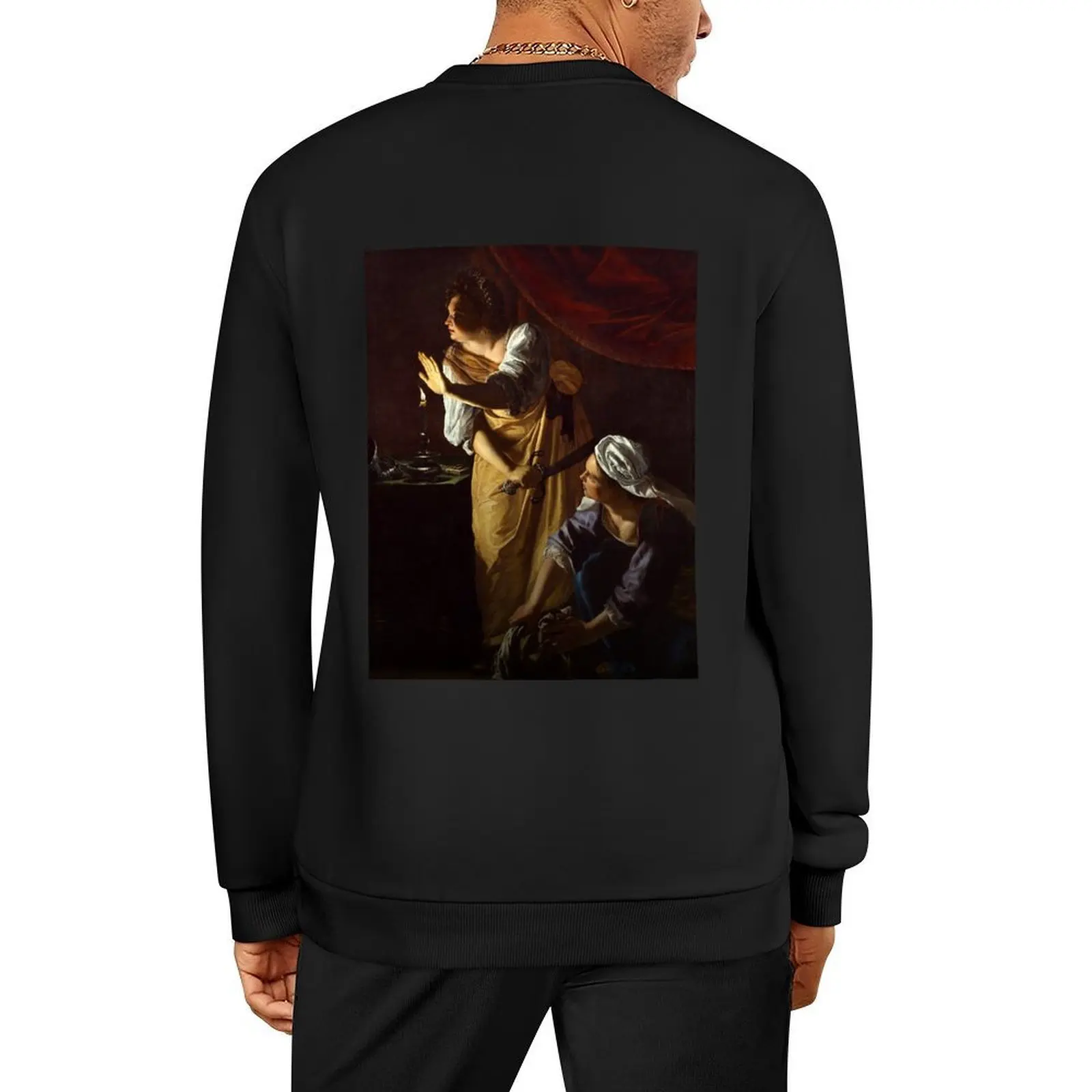 

Judith and her Maidservant - Artemisia Gentileschi Pullover men's autumn clothes men's clothing men wear men's sweatshirts