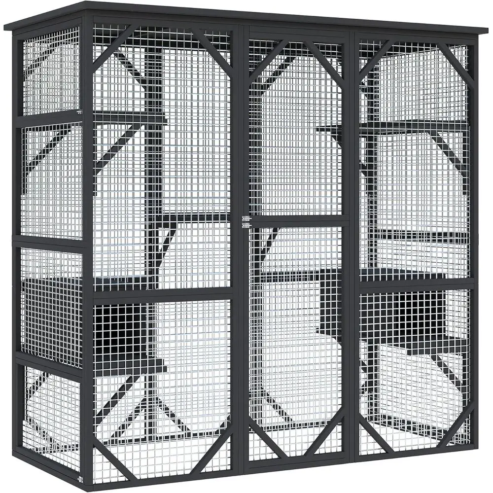 

Walk-in Cat Cage, Extra Large Outdoor Catio Enclosure