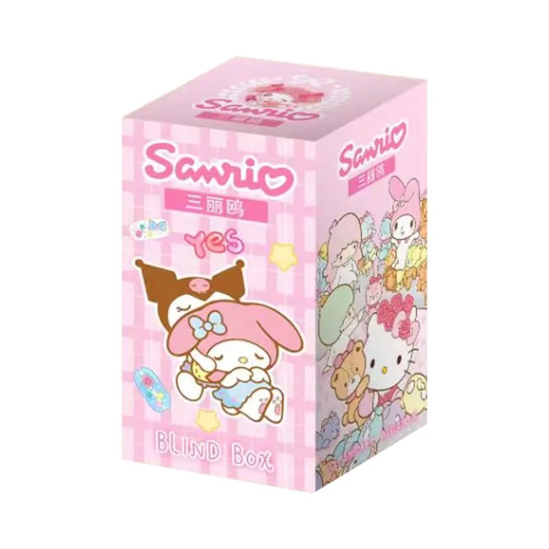 Sanrio serie Kuromi estudiante lindo dulce moda dibujos animados creativo hermoso diseño llavero bolso escolar colgante caja ciega regalo
