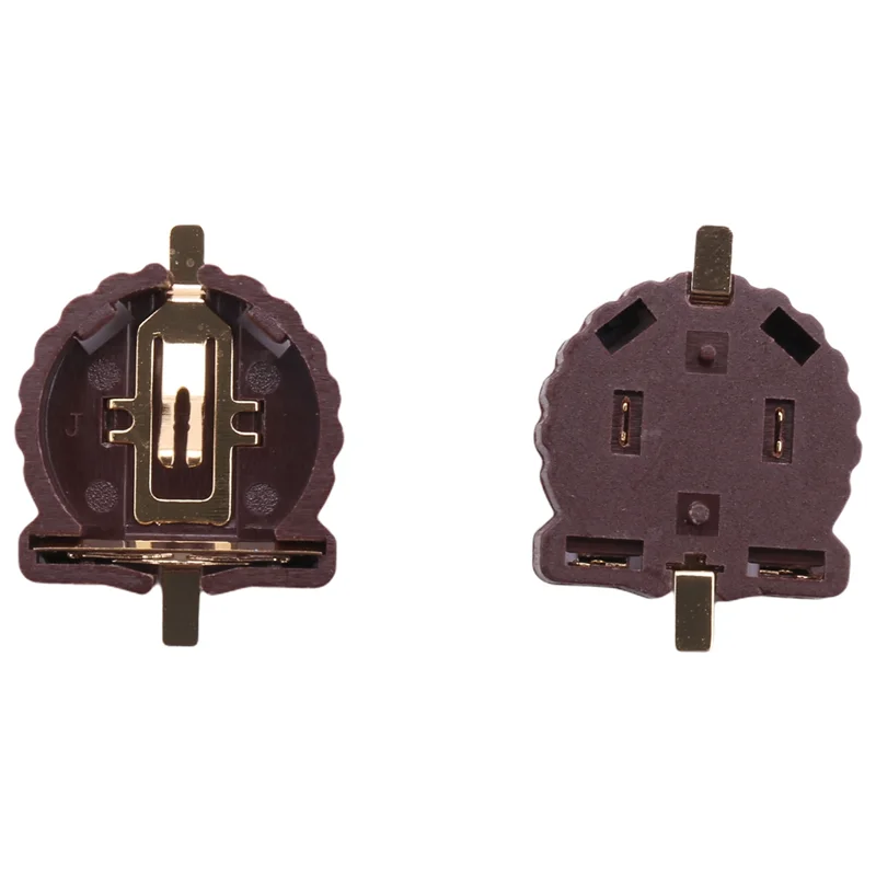 

Y50A-40PCS CR1220 CR1225 Button Battery Holder 3V Button Battery Holder Plating Temperature