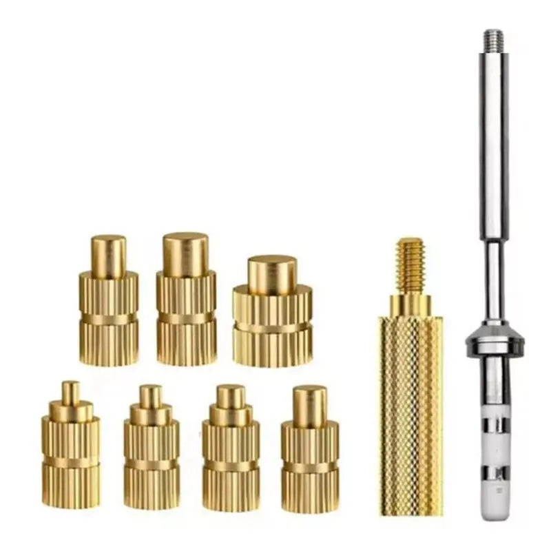 

AB34-Heat Insert Nut Soldering Tip Adapter For TS100/101 Pine64 Pinecil Series Soldering Iron M2-M8 Hot Melt Inserting Kits