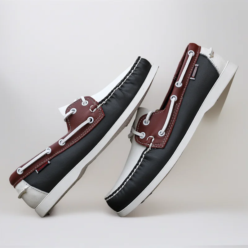 

Мужская повседневная обувь из натуральной кожи, летние удобные кроссовки на шнуровке, роскошные брендовые деловые топсайдеры, мокасины, мужские лоферы