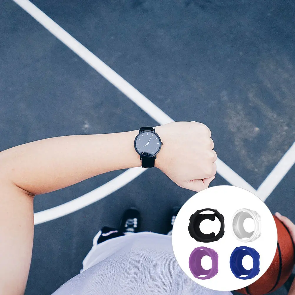 

4Pcs Smart Watch Case Cover Sturdy Bumper Shell Protection Anti Scratch Stylish Comfortable Wearing Watch Cover