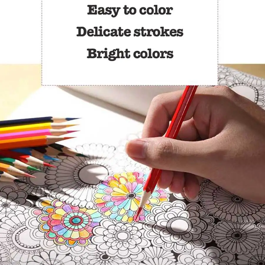 Colored Pencil Set 12-72 Colors Professional Oily Water SolubleSketch Drawing Pencils School Art Supplies Not Easy To Break