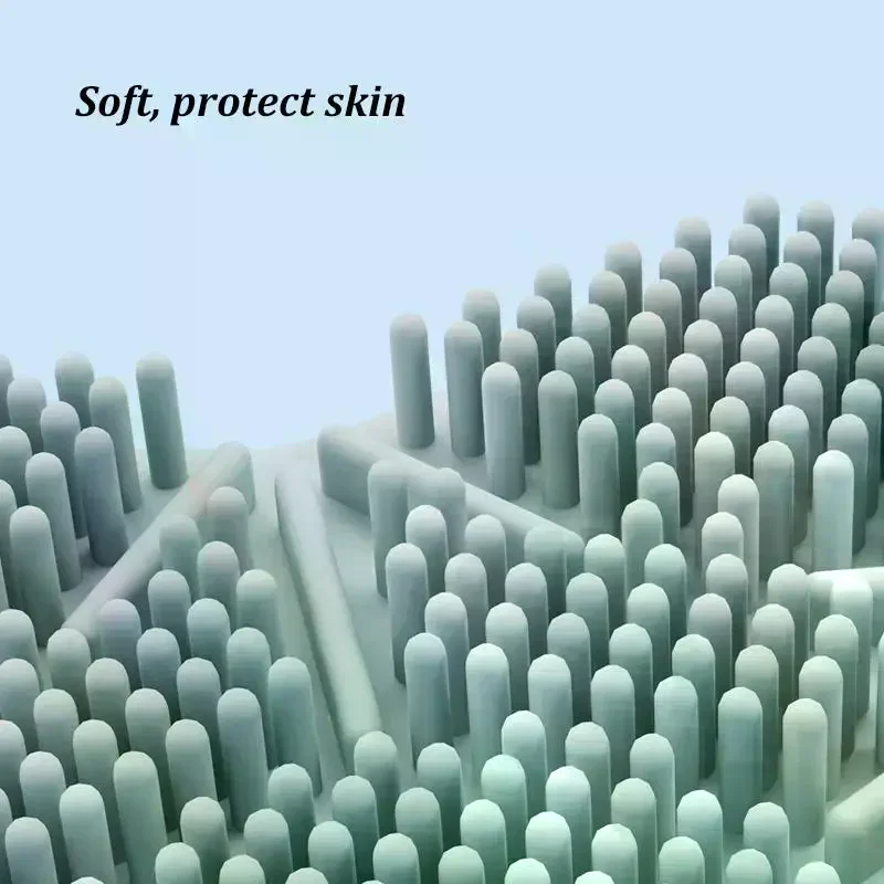 فرشاة استحمام صغيرة لتقشير السيليكون الناعم، فرشاة استحمام يدوية محمولة للعناية بالجسم والوجه - دليل منظف