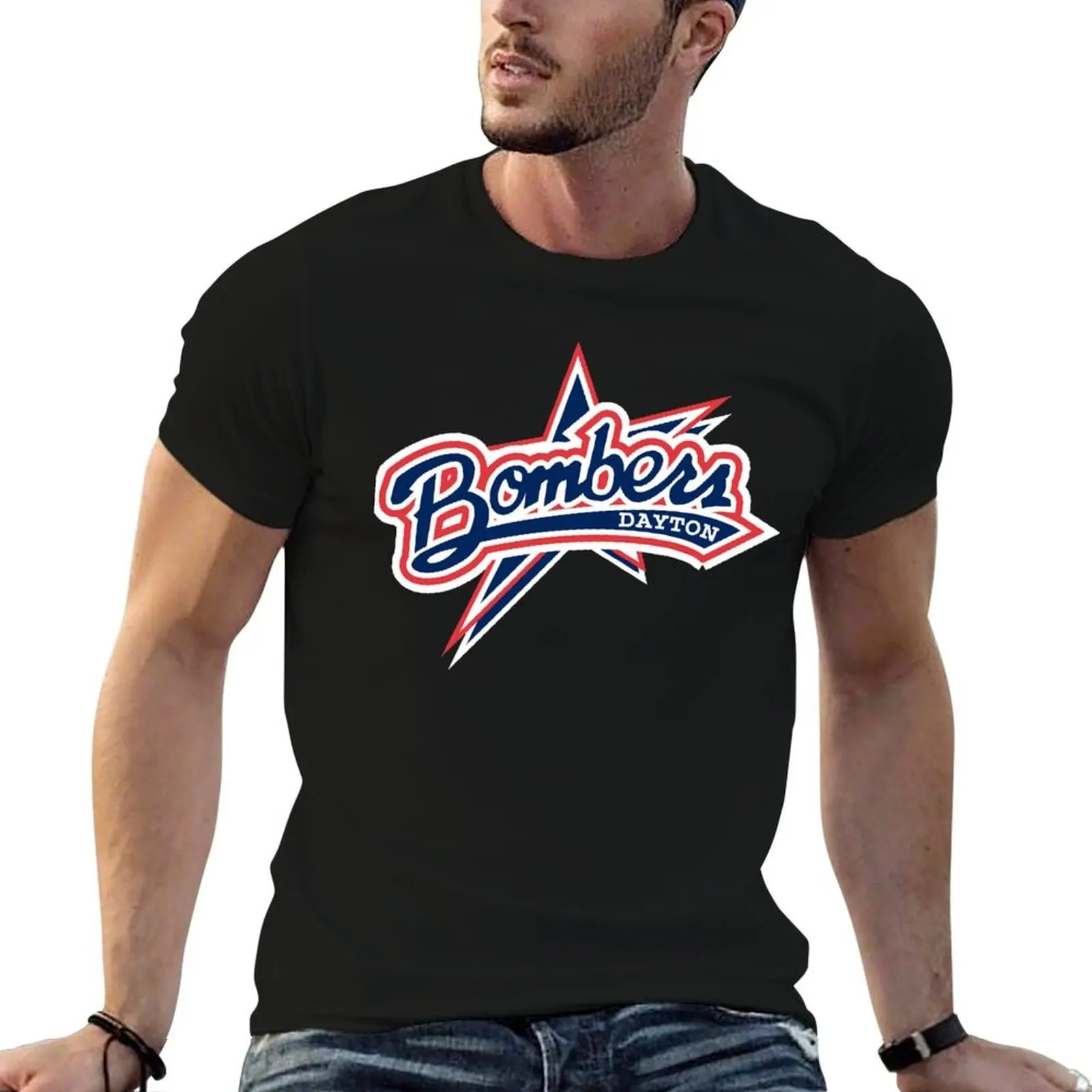 Dayton Bombers T-Shirt cotton man t-shirts Aesthetic clothing Short sleeve tee men